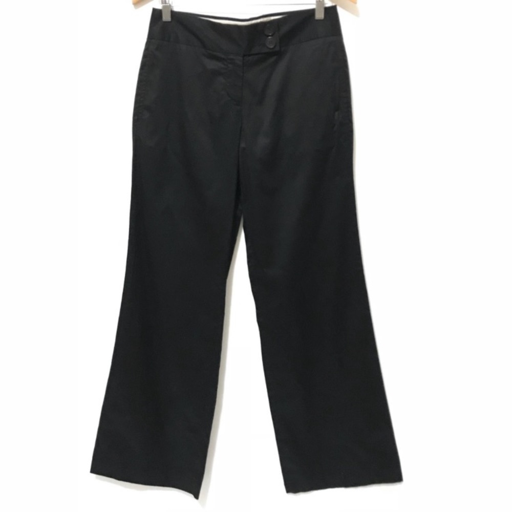 Black cotton J. Crew wide leg trousers, 0 NWOT